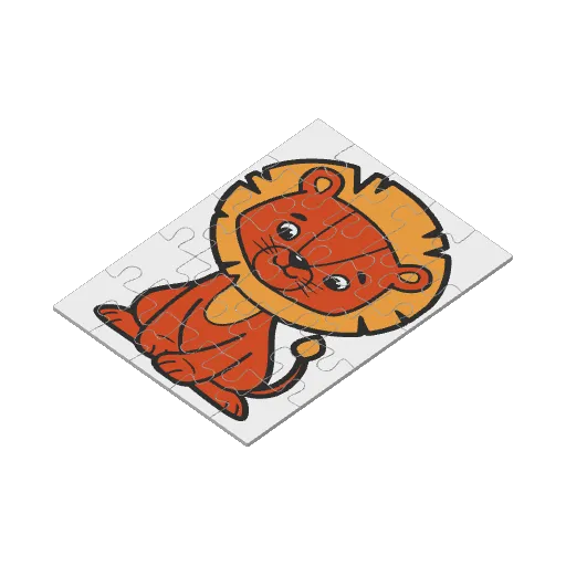 Kids Puzzle Lion, photo 3 of 4 - Kids Puzzle Lion Education
