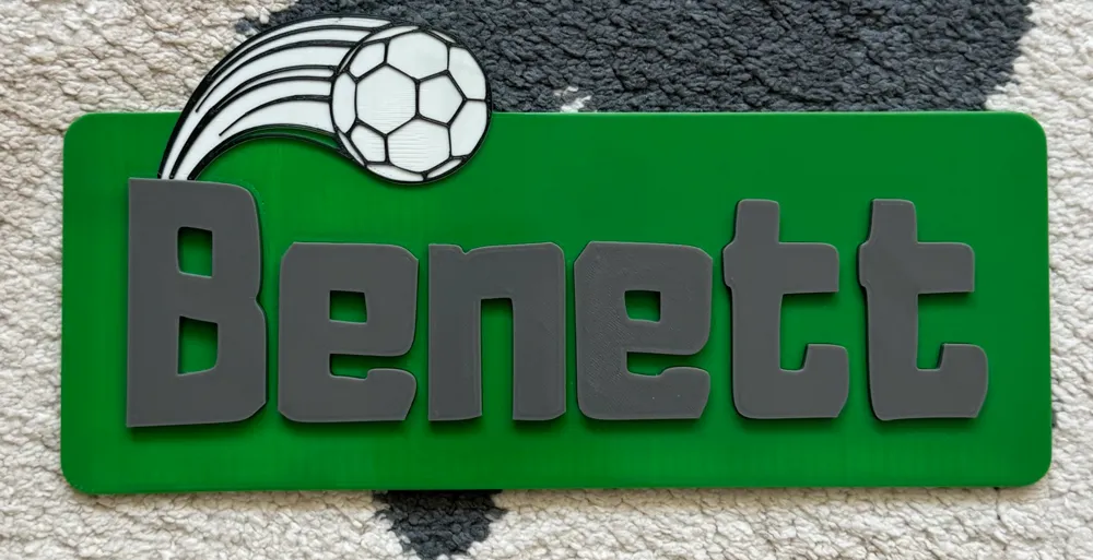 Kids Room, Door Decor, Nameplate, Benett, photo 2 of 2 - Kids Room, Door Decor, Nameplate, Benett Household