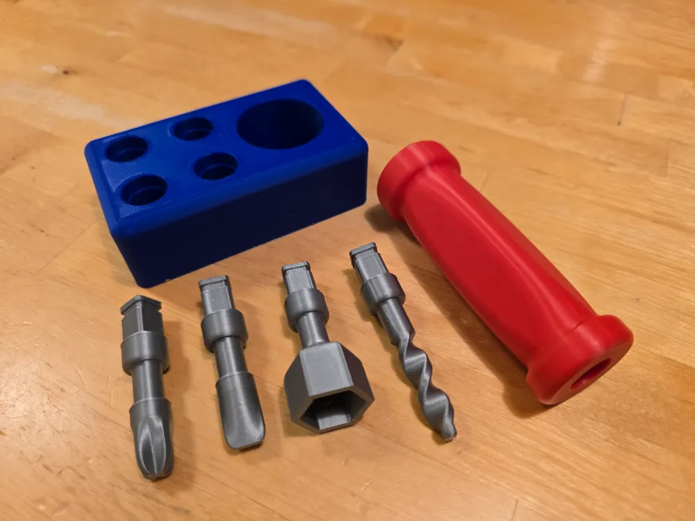 Kids Toy Screwdriver & Bits Set, photo 2 of 4 - Kids Toy Screwdriver & Bits Set Toys & Games