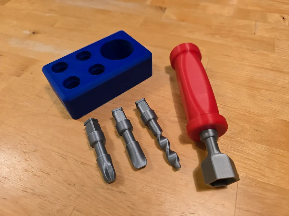 Kids Toy Screwdriver & Bits Set, photo 3 of 4 - Kids Toy Screwdriver & Bits Set Toys & Games