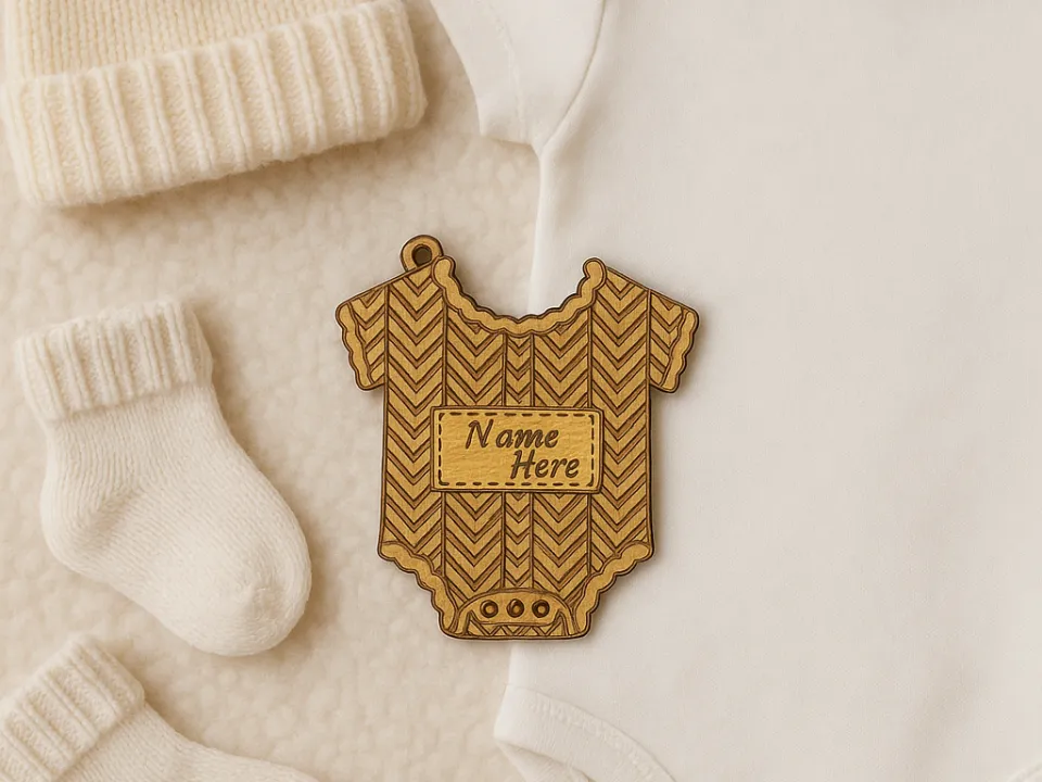 Knitted Baby Christmas Ornament