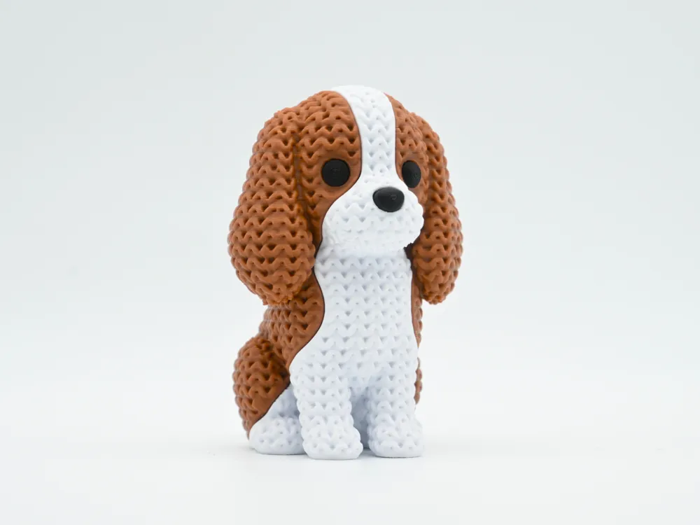 Knitted Cavalier King Charles Spaniel Dog