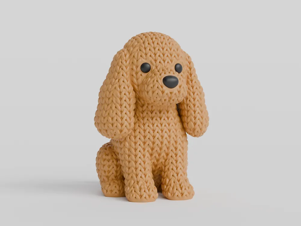 Knitted Cocker Spaniel Dog, photo 4 of 4 - Cute & Cartoon Dogs, dogs