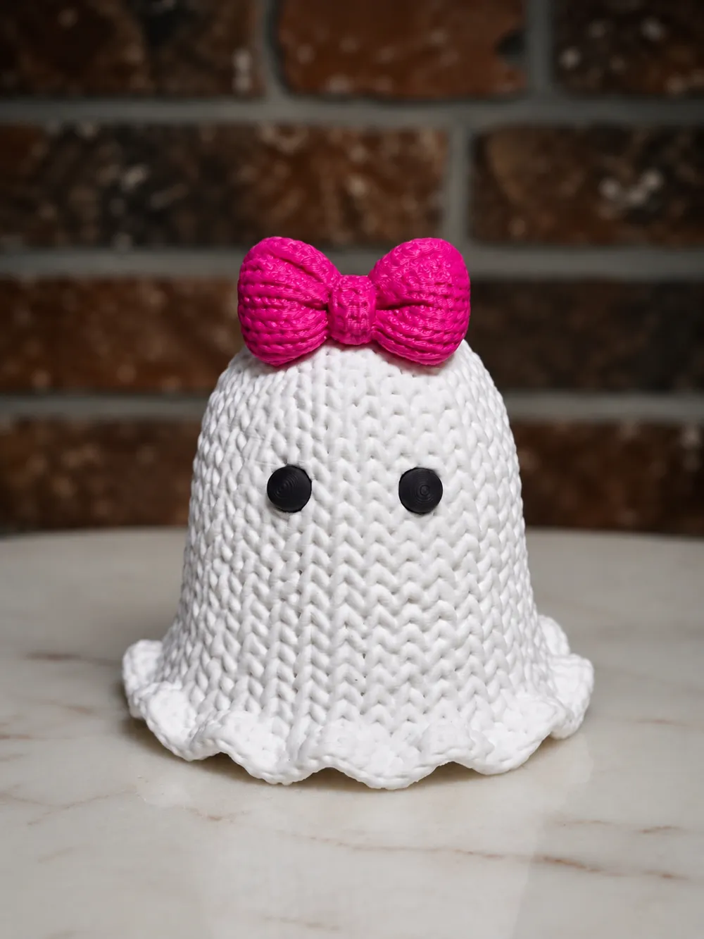 Knitted Ghost Cute, photo 2 of 4 - Knitted Ghost Cute Miniatures