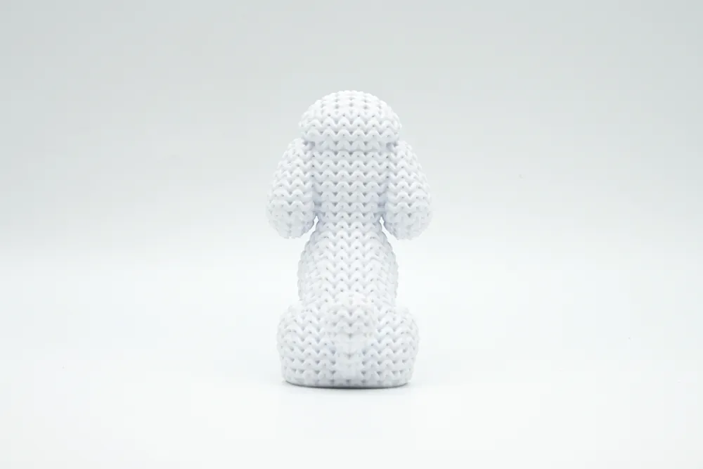 Knitted Poodle Dog, photo 3 of 4 - Dog Breed Figurines, poodles