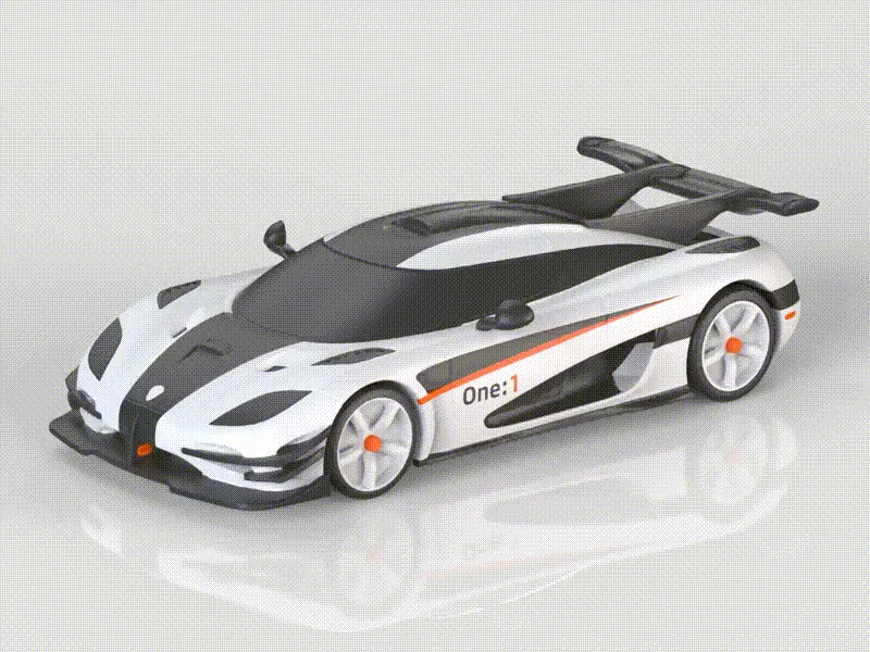 Koenigsegg One:1 Megawatt Hypercar Model