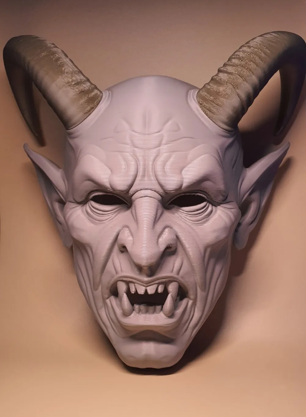 Krampus Mask 3 Sizes, photo 3 of 4 - Krampus Mask 3 Sizes Props & Cosplay