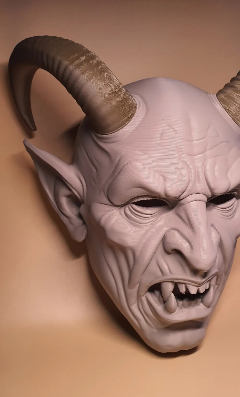 Krampus Mask 3 Sizes, photo 4 of 4 - Krampus Mask 3 Sizes Props & Cosplay