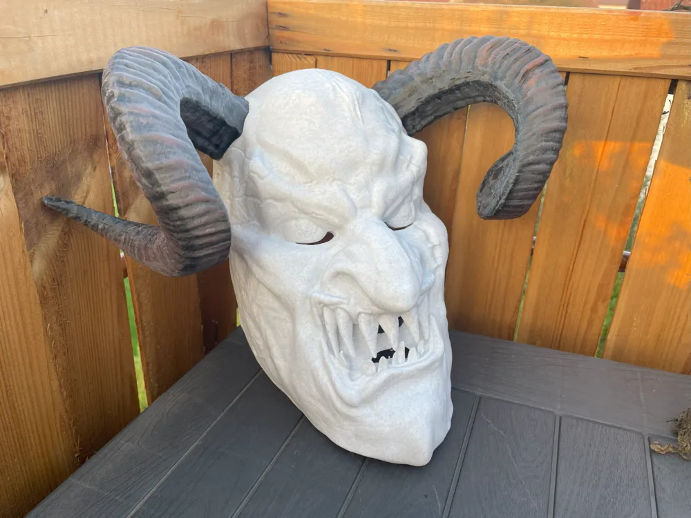 Krampus mask traditional, photo 4 of 4 - Krampus mask traditional Props & Cosplay
