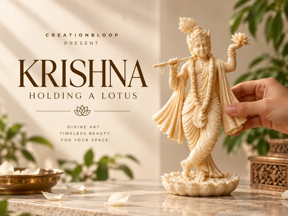 Krishna Holding Lotus