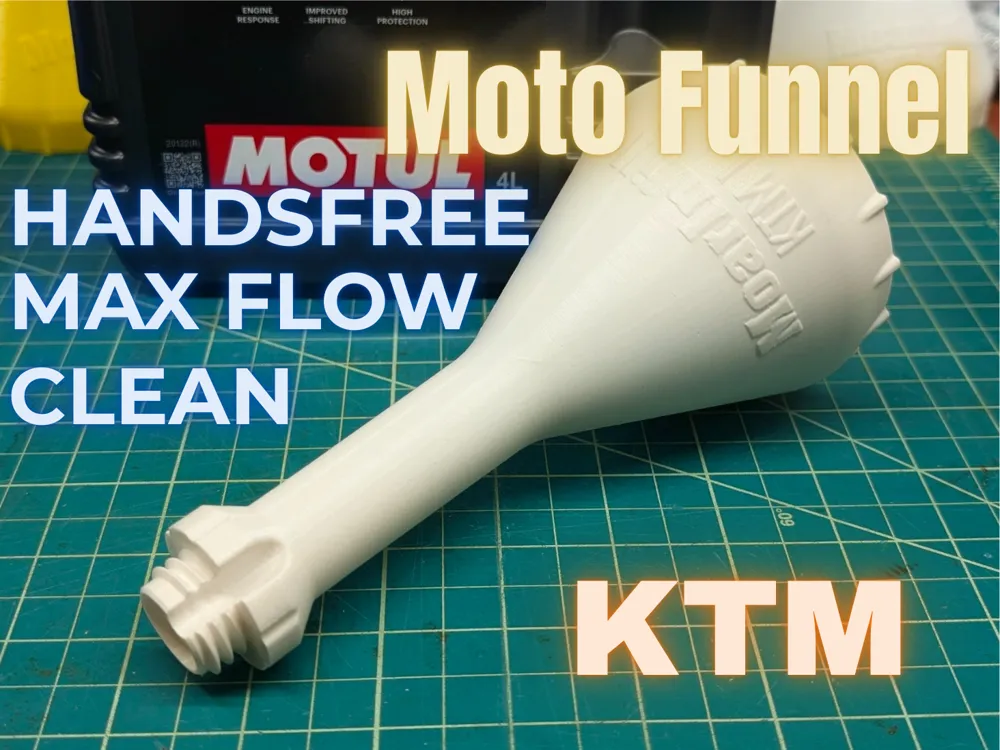 KTM Oil Funnel, Thread-In No Spill