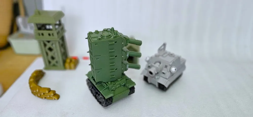 KV2x3重型坦克 Heavy Tank MINI, photo 2 of 4 - KV2x3重型坦克 Heavy Tank MINI Toys & Games