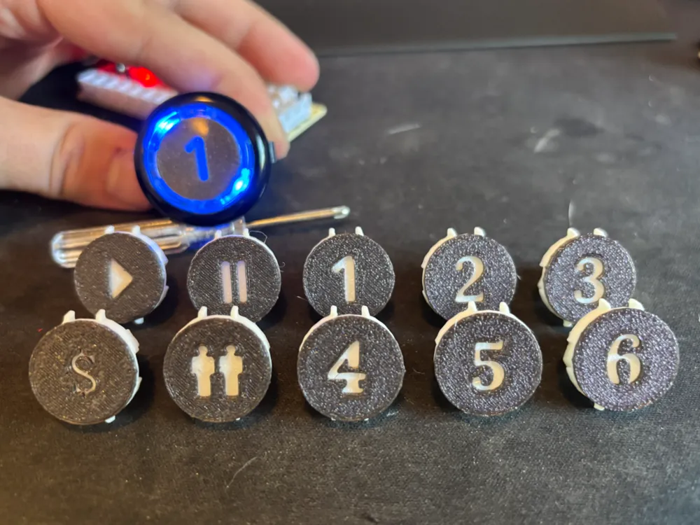 Labels for QANBA Arcade Buttons (30mm) - Other Hobby & DIY, in stock in India