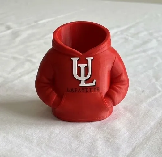 LAFAYETTE UNIVERSITY HOODIE PEN HOLDER / ORGANIZER, photo 3 of 4 - LAFAYETTE UNIVERSITY HOODIE PEN HOLDER / ORGANIZER Household