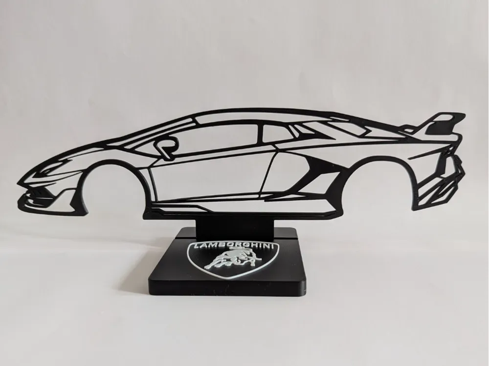 Lamborghini Aventador SVJ silhouette