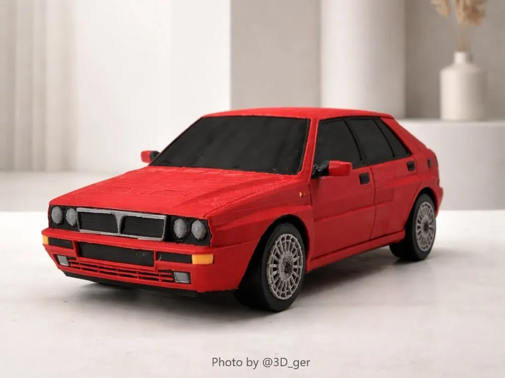 Lancia Delta HF Integrale Evo 2 Kit Card (1:24), photo 2 of 4 - Car, Tank & Vehicle Kit Cards, multimaterial