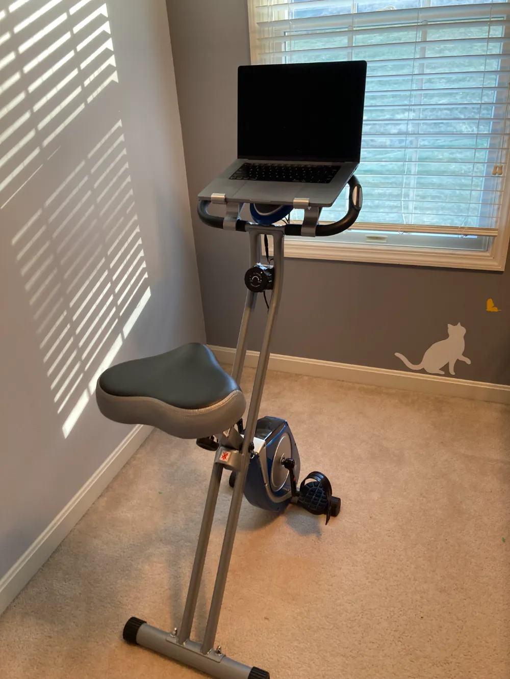 Laptop Holder XTERRA Fitness Folding Exercise Bike, photo 3 of 4 - Laptop Holder XTERRA Fitness Folding Exercise Bike Hobby & DIY