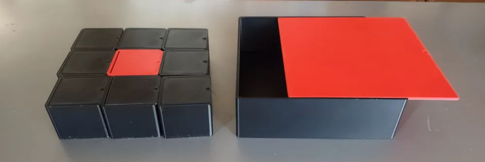 large organizer box with 9 small boxes, photo 2 of 4 - large organizer box with 9 small boxes Tools