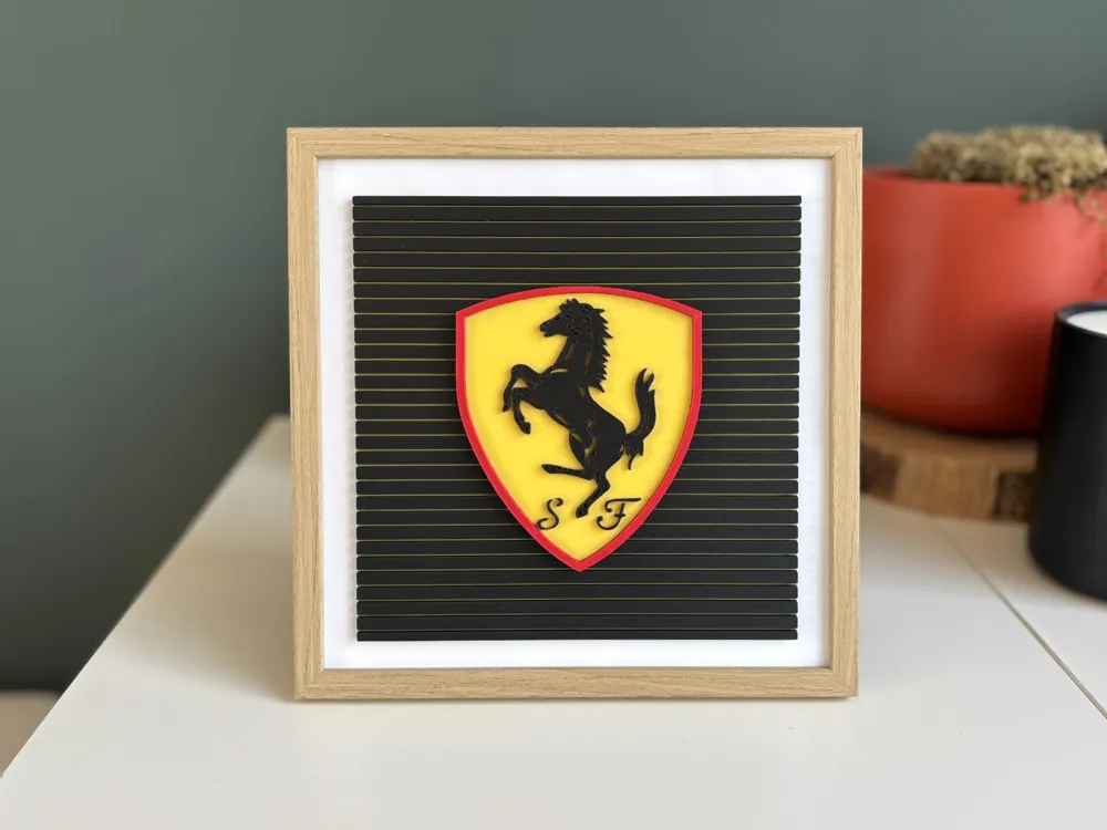 Layered Ferrari Emblem