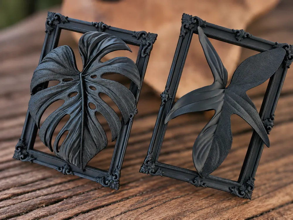 Bilderrahmen mit Blattmotiv - Decor, in stock in India