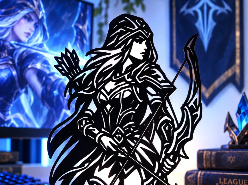League of Legends - Ashe Desk Decoration, photo 3 of 4 - League of Legends - Ashe Desk Decoration Art