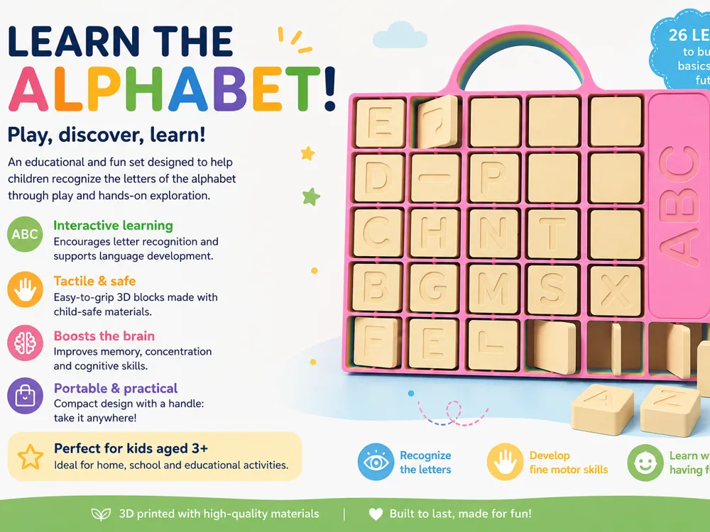 Learn the Alphabet, Educational 3D