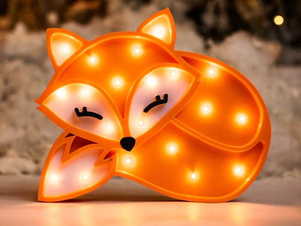LED lamp in the shape of a Fox - Decor, in stock in India