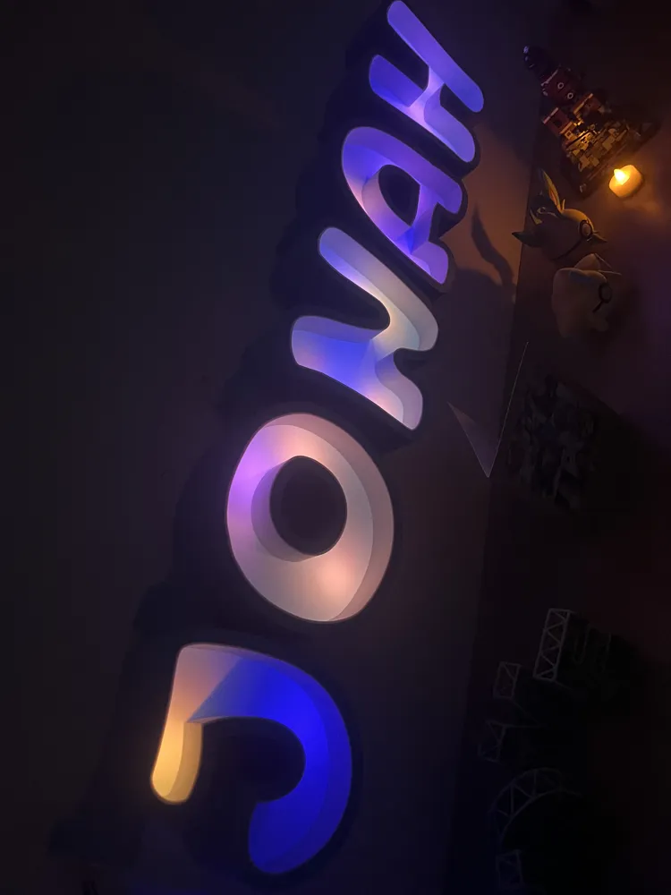 LED letters A-Z name lamp name lamp plugWLED, photo 3 of 4 - Table & Desk Lamps, lampe