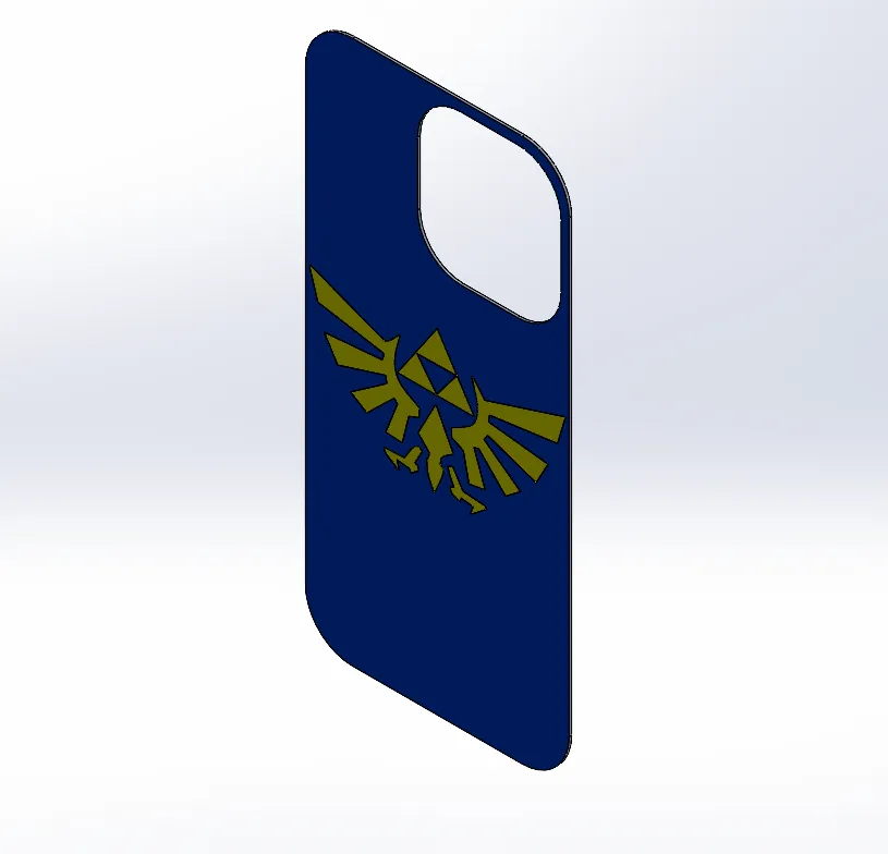 Legend of Zelda logo backing (iPhone 16 pro max), photo 2 of 4 - Legend of Zelda logo backing (iPhone 16 pro max) Hobby & DIY