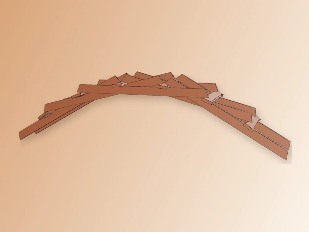 Leonardo's Self-Supporting Bridge Kit Card, photo 4 of 4 - Leonardo's Self-Supporting Bridge Kit Card Education
