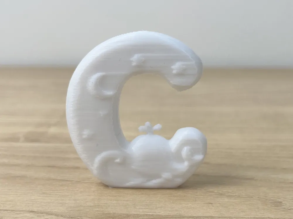 Letter ornament C, photo 2 of 4 - Letter ornament C Home Decor Items