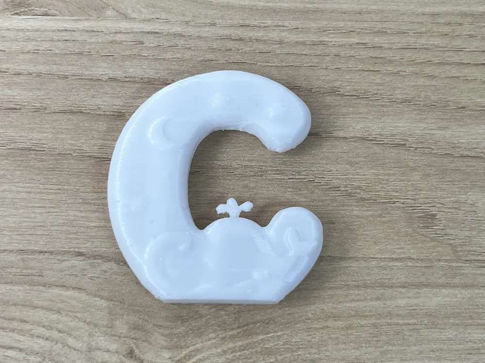 Letter ornament C, photo 3 of 4 - Letter ornament C Home Decor Items