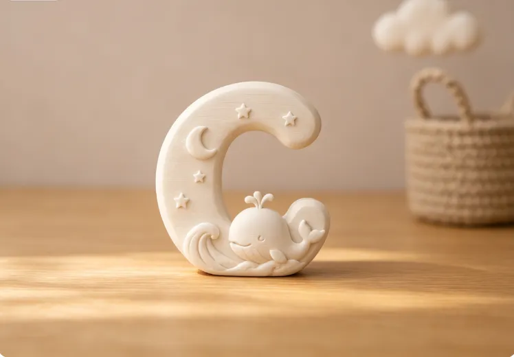 Letter ornament C, photo 4 of 4 - Letter ornament C Home Decor Items