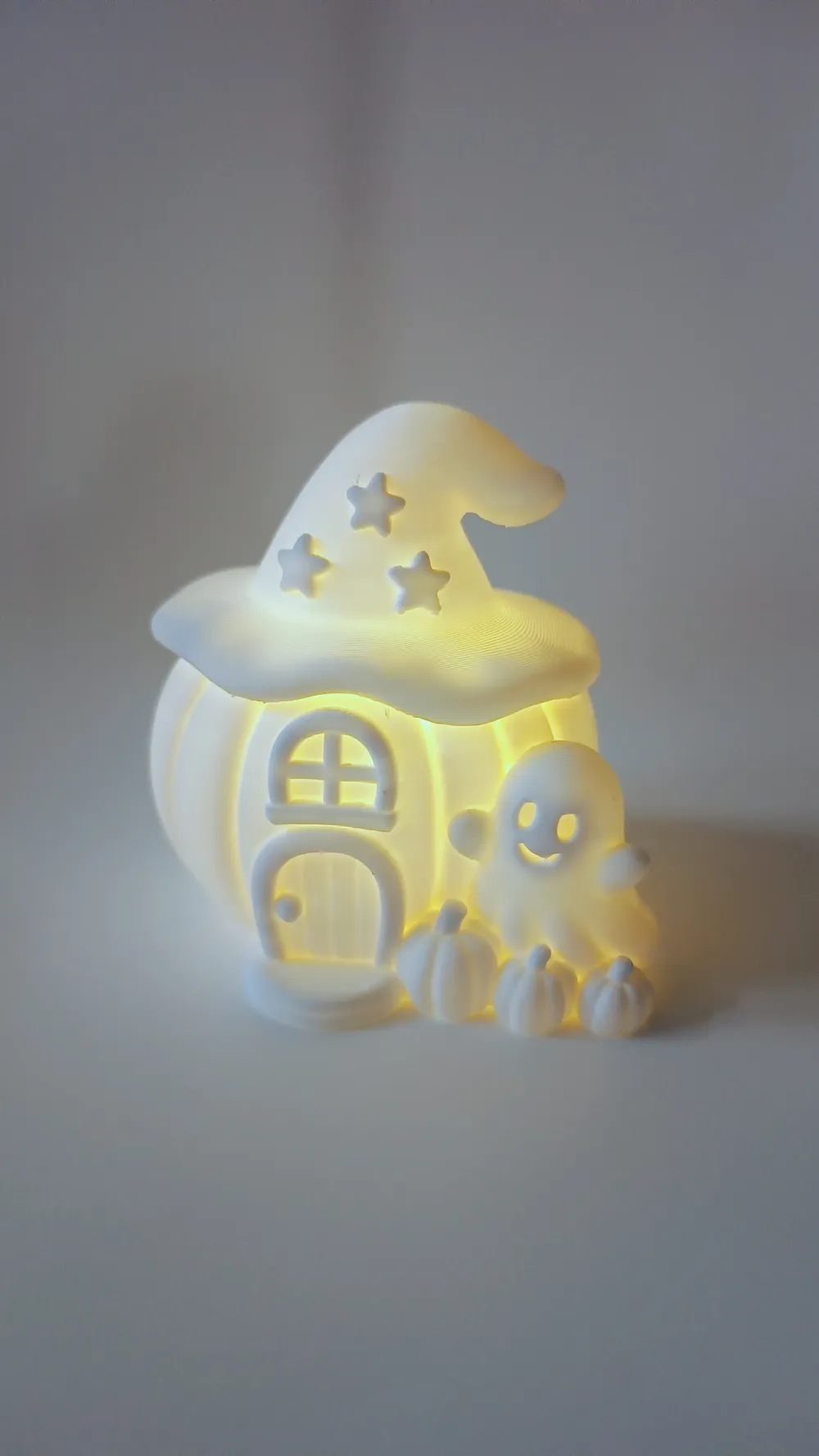 Glowing Pumpkin House with Ghost Friend, photo 2 of 4 - Glowing Pumpkin House with Ghost Friend Household