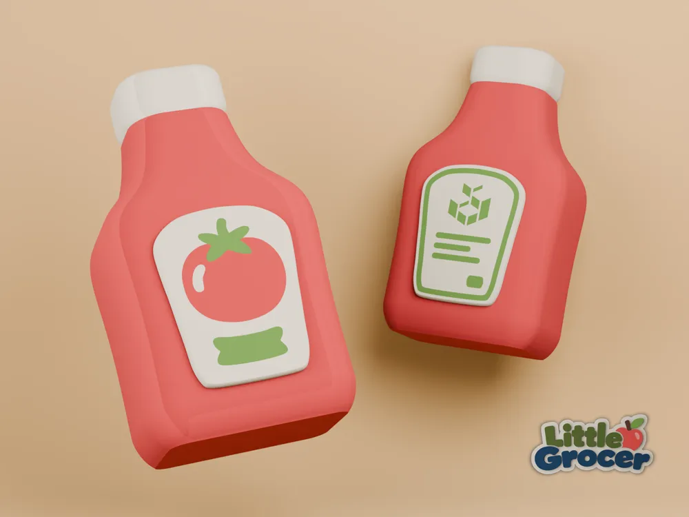 Little Grocer | Tomato Ketchup | Playset Expansion, photo 2 of 4 - Little Grocer | Tomato Ketchup | Playset Expansion Toys & Games