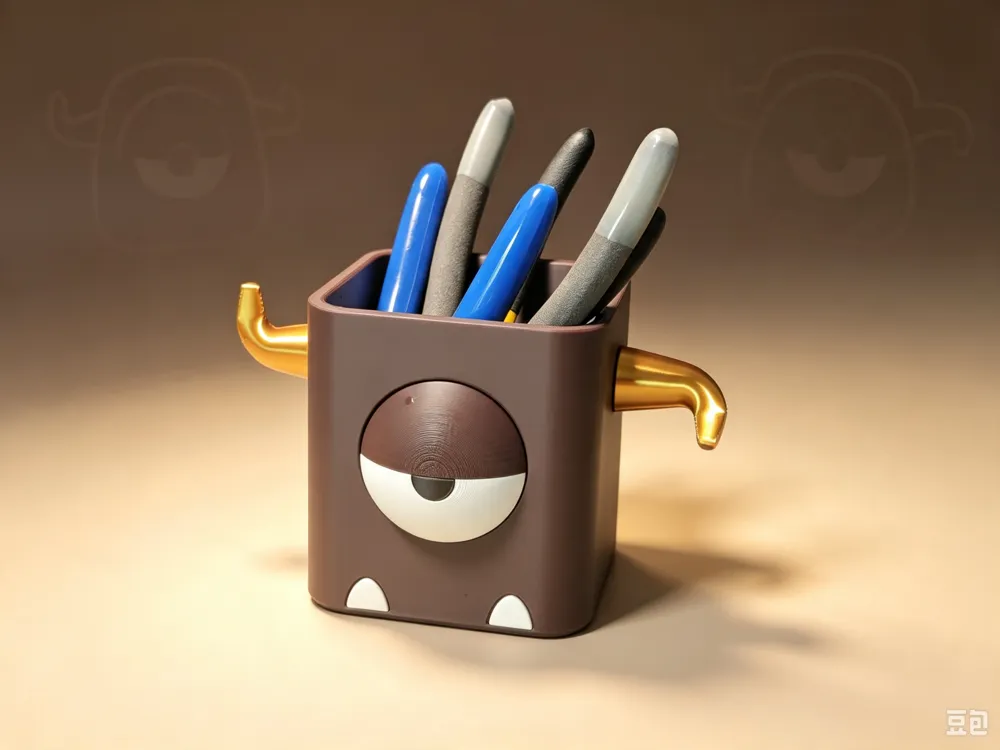Little Monster Magnetic Rotating Storage Pen Holder and Tool Holder - Rotating & Multi-compartment, in stock