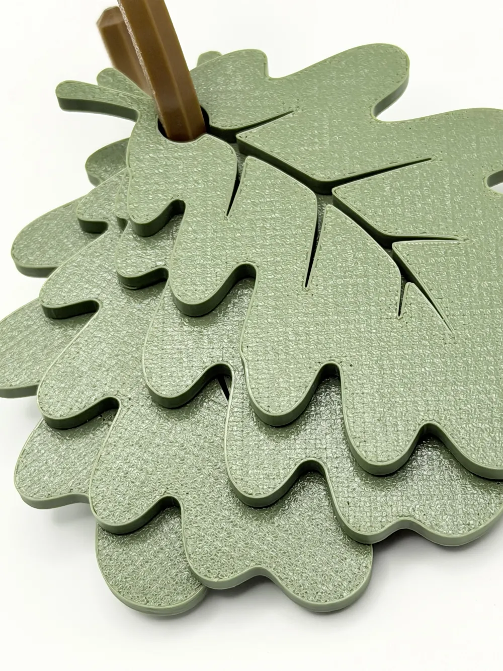 Little Oak Leaf Baby Play Ring, photo 3 of 4 - Little Oak Leaf Baby Play Ring Keychains