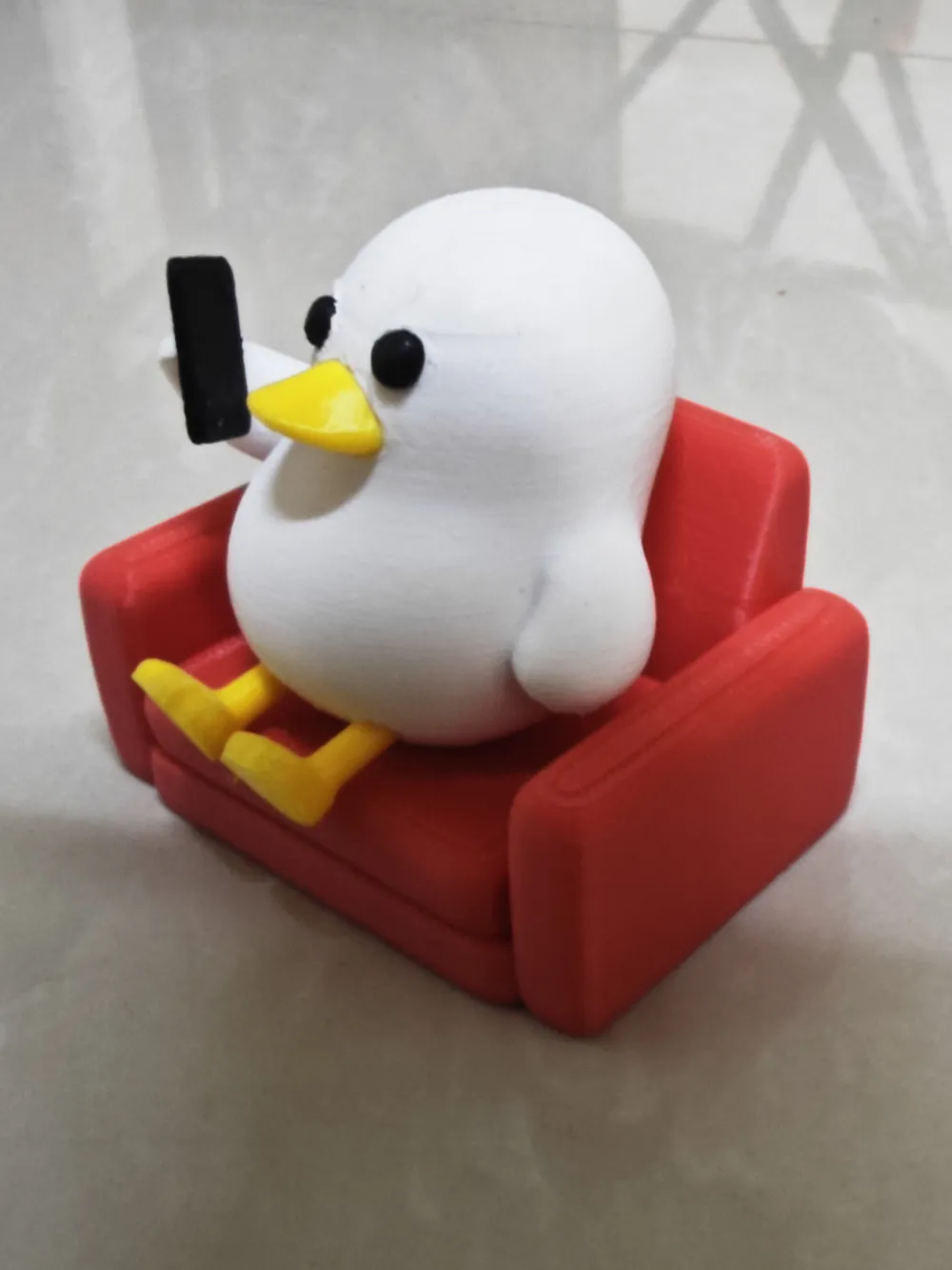Little White Duck Series · Moyu Brush Video Duck, photo 4 of 4 - Bird Figurines, Ornaments