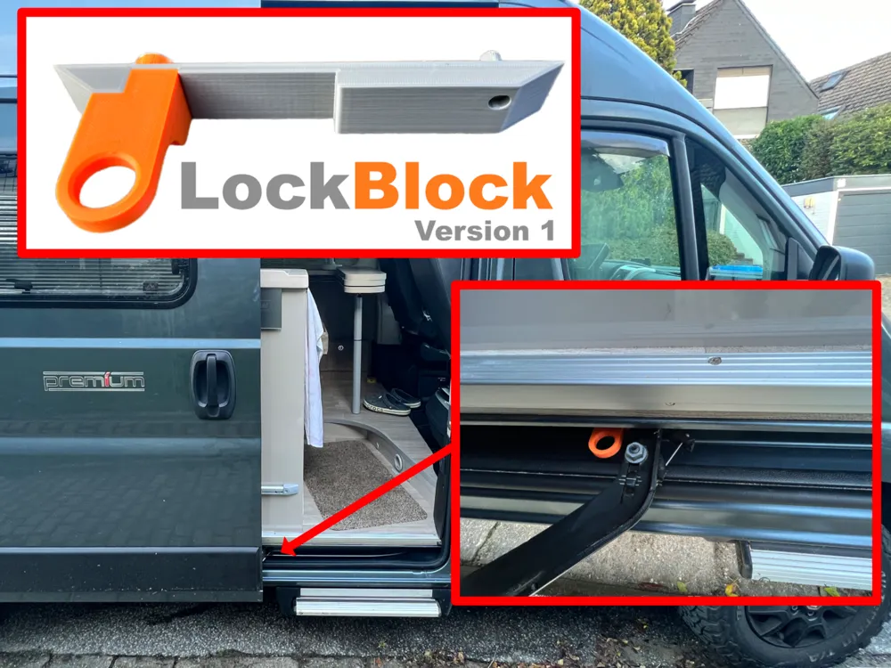 Mittelstopp für Fiat Ducato Schiebetür