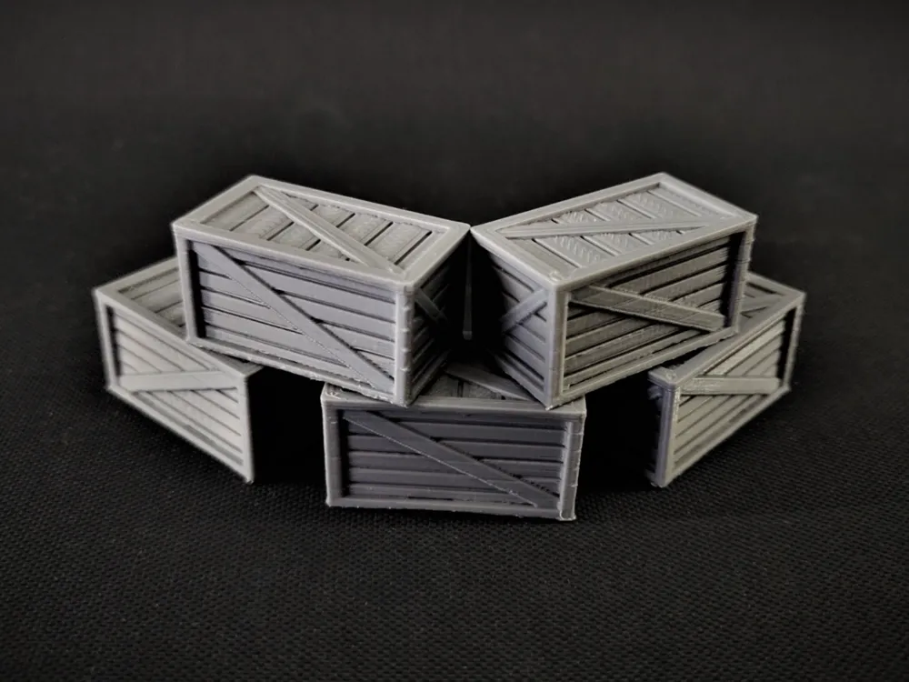 Long Shipping Crates Board Games Miniature Diorama