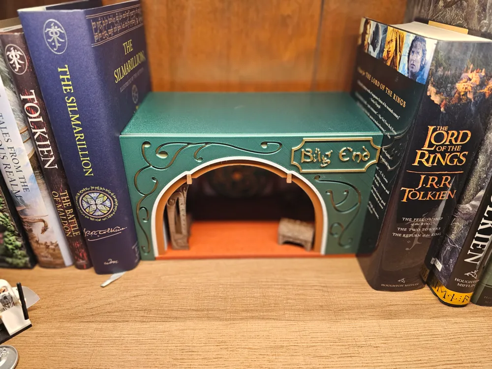 Lord of the Rings Bag End Hobbit Book Nook, photo 3 of 4 - Lord of the Rings Bag End Hobbit Book Nook Art