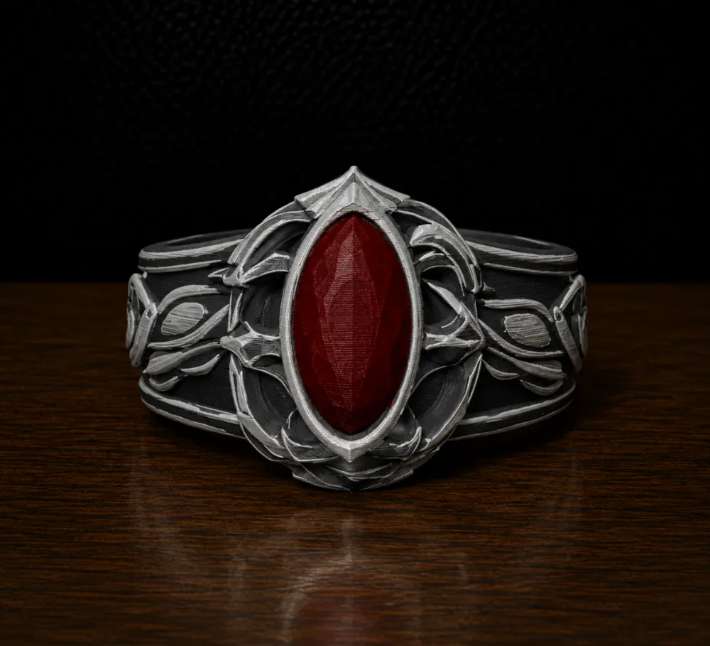 LORD OF THE RINGS NARYA THE RING OF FIRE WORN, photo 2 of 4 - LORD OF THE RINGS NARYA THE RING OF FIRE WORN Art
