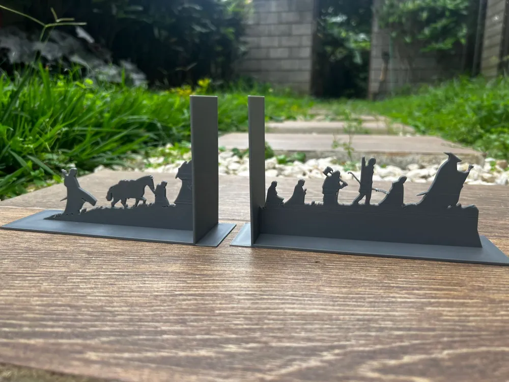 Lord of the Rings Silhouette Bookends, photo 2 of 4 - Lord of the Rings Silhouette Bookends Household