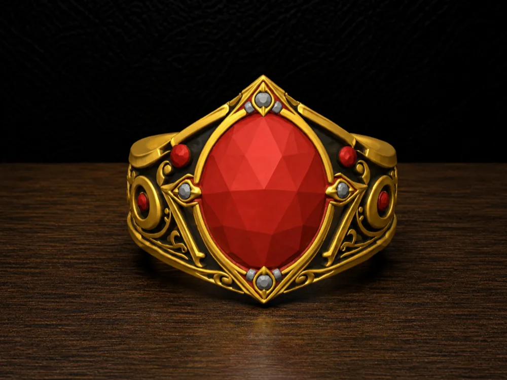 LORD OF THE RINGS SRTARN RING OF PASSION - Sculptures, in stock in India