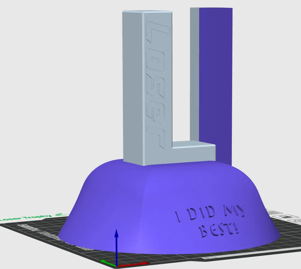 I DID MY BEST! Sports Trophy for the Loser, photo 3 of 4 - I DID MY BEST! Sports Trophy for the Loser Hobby & DIY