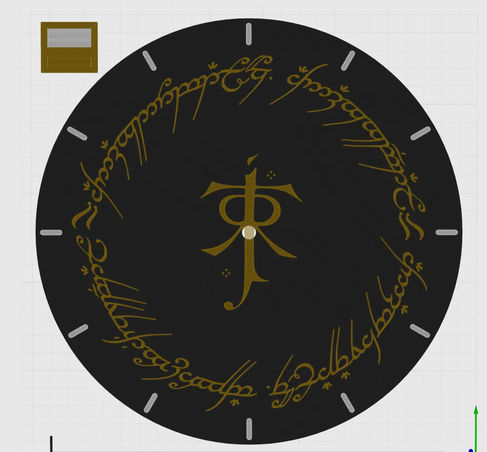 LOTR One Ring Clock, photo 3 of 4 - LOTR One Ring Clock Household