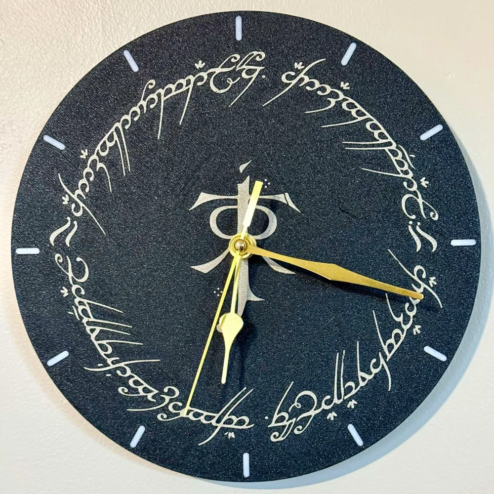 LOTR One Ring Clock, photo 4 of 4 - LOTR One Ring Clock Household