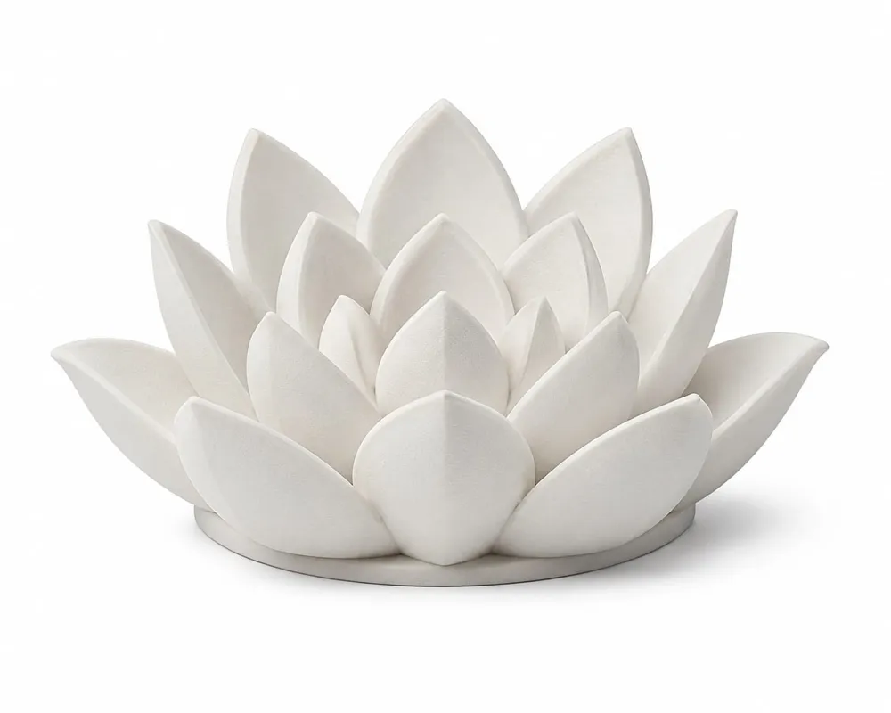 Lotus flower sculpture, another view - Showpieces & Sculptures, decor