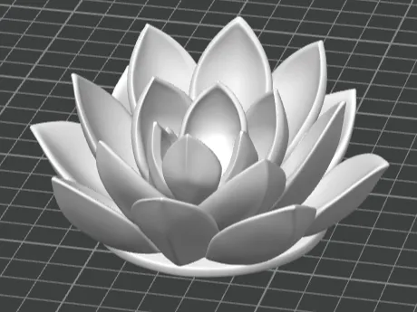 Lotus flower sculpture