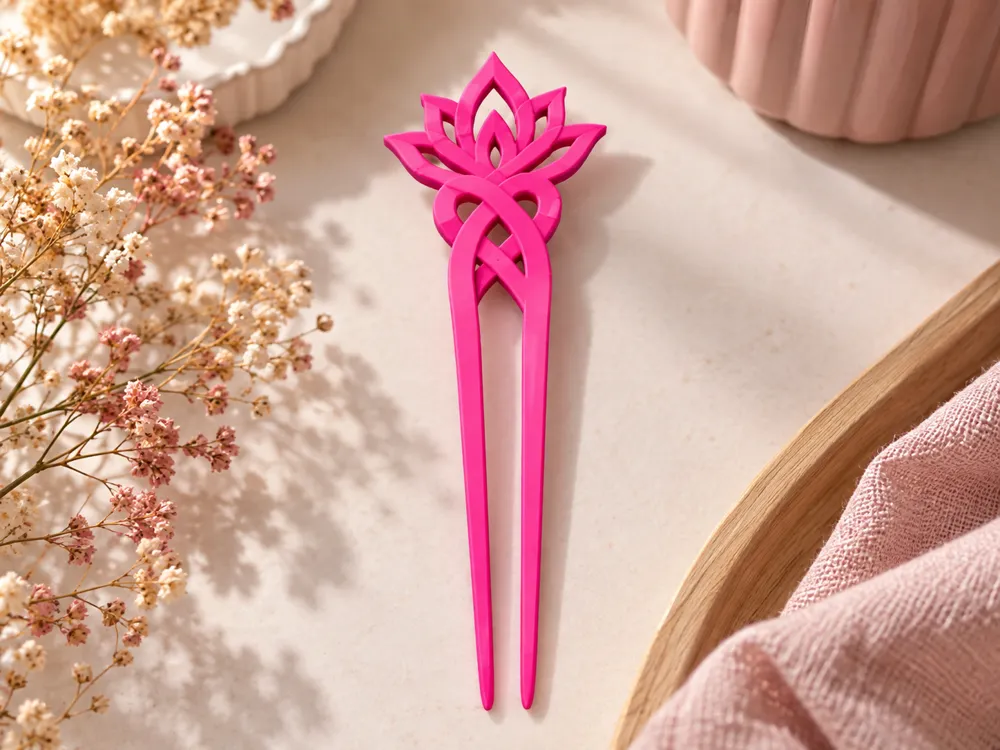 Lotus Haarnadel, Eleganter Haarstab - Fashion Accessories, in stock in India
